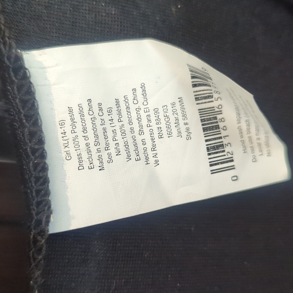 Goth Witch Costume Long Sleeve Dress With Hat - Teen Girl XS Women New - Picture 4 of 5